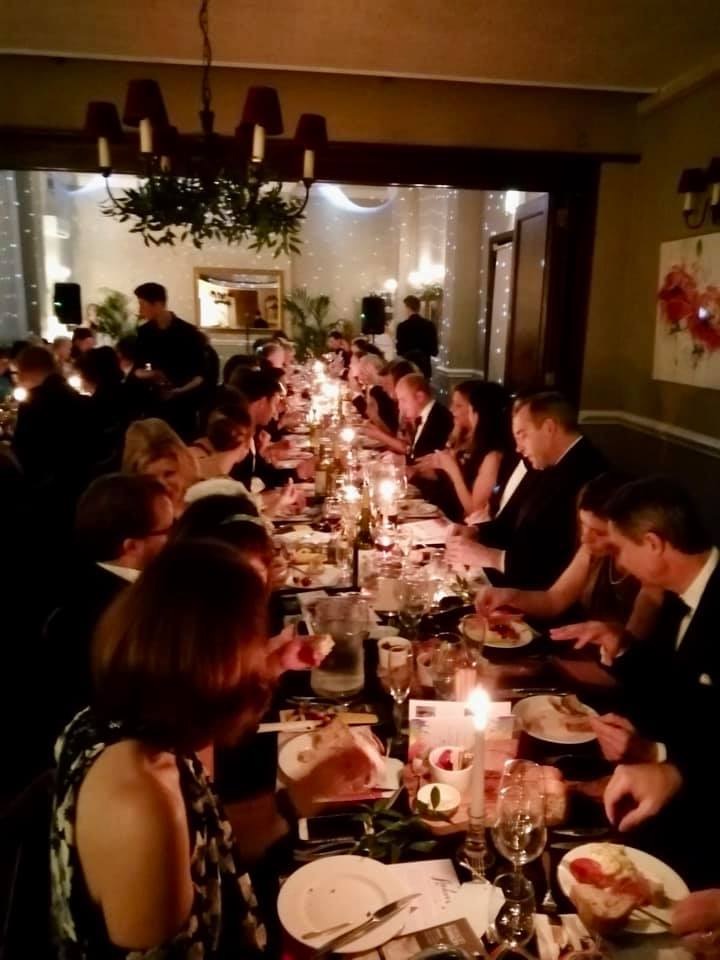 dinner at the auction