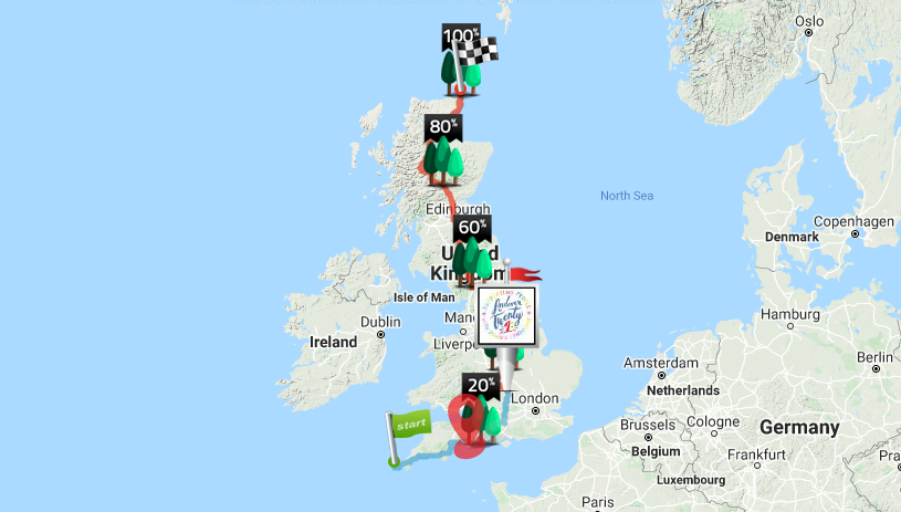 map of fundraiser event